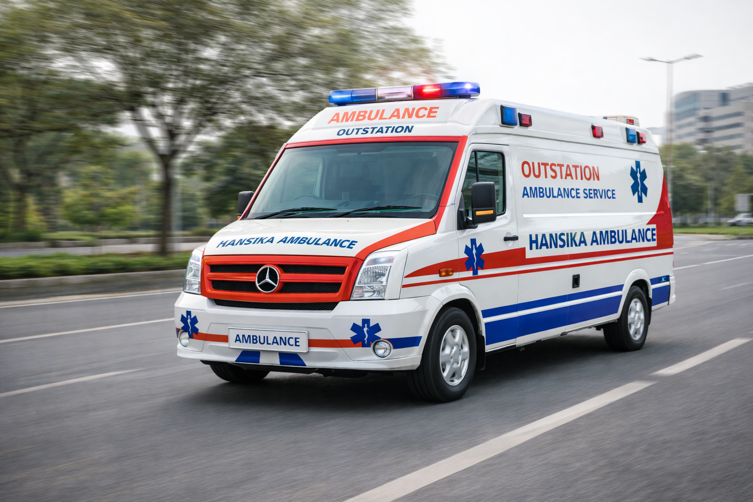 Outstation Ambulance Service from Hyderabad